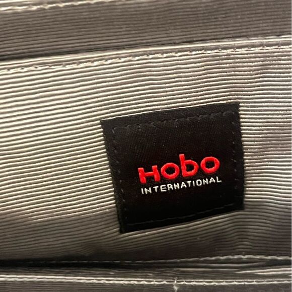 HOBO patent leather clutch wallet, garnet ombré jewel tone colors to pink. - Picture 3 of 12